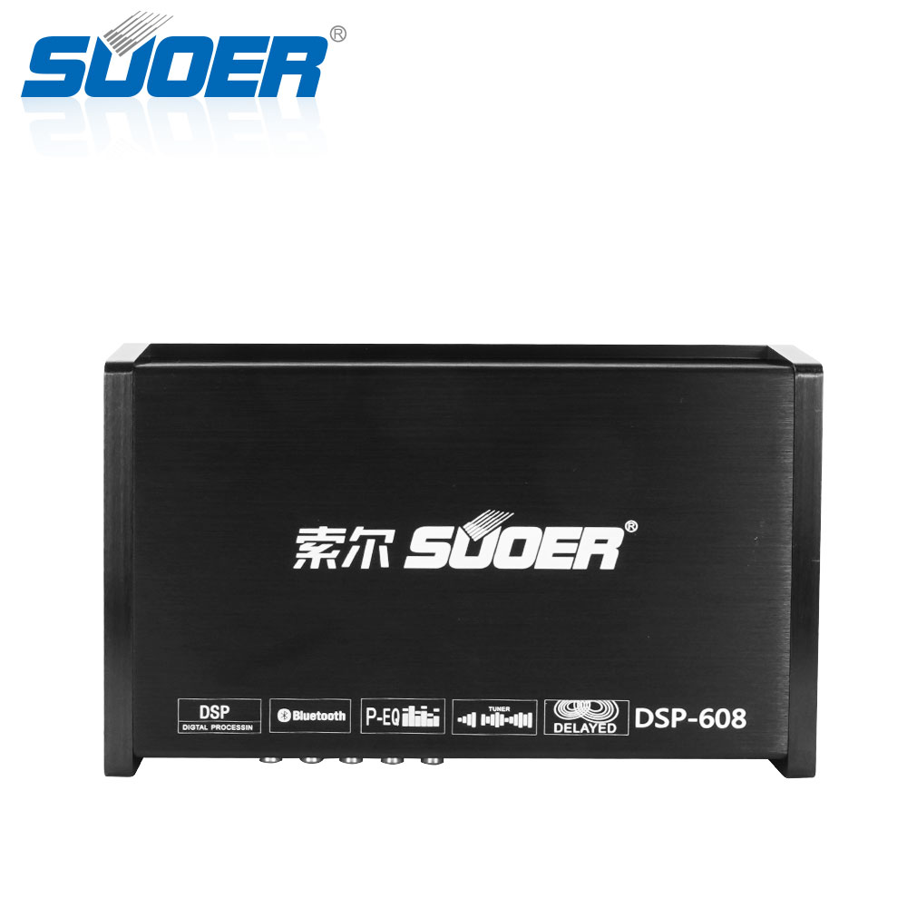 Suoer DSP-608 High quality 6 channels processor dsp auto amplifier audio blueteeth dsp car audio amplifier
